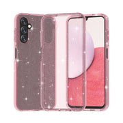 For Samsung Galaxy A14 5G / 4G Shockproof Terminator Style Glitter Powder Phone Case(Shiny Pink)