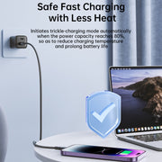 JOYROOM 2.4A USB to 8 Pin Surpass Series Fast Charging Data Cable, Length:0.25m(Black)