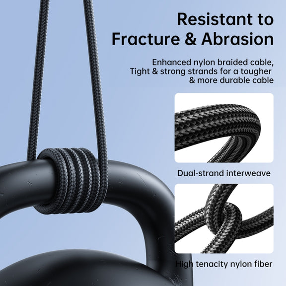 JOYROOM 2.4A USB to 8 Pin Surpass Series Fast Charging Data Cable, Length:0.25m(Black)