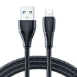 JOYROOM 2.4A USB to 8 Pin Surpass Series Fast Charging Data Cable, Length:1.2m(Black) - Normal Style Cable by JOYROOM | Online Shopping South Africa | PMC TechLife | Buy Now Pay Later Mobicred