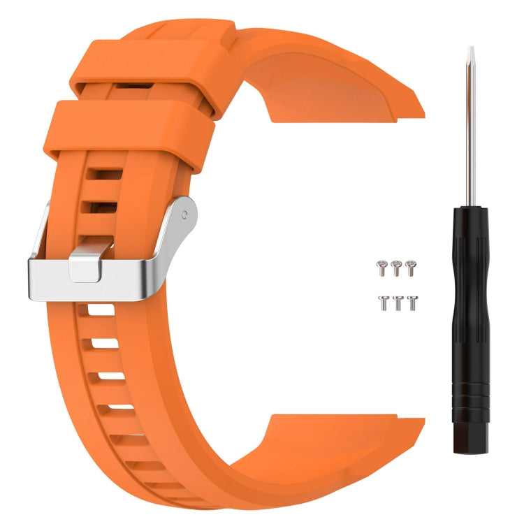 For Huawei Watch GT Cyber Monochrome Silicone Watch Band(Orange)
