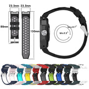 For Huawei Watch GT Cyber Two-color Silicone Watch Band(White Pink)