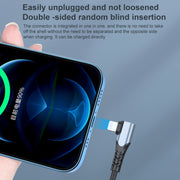 ADC-009 20W USB-C/Type-C to 8 Pin Double Elbow Data Cable, Length:1m