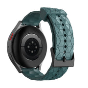 20mm Football Texture Silicone Watch Band(Rock Cyan)