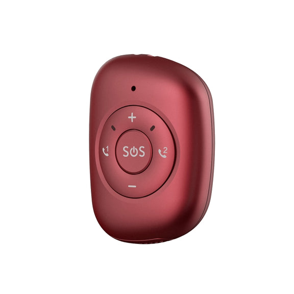 RF-V50 IP67 Water-resistant 4G LTE 3G 2G GSM Elderly SOS Button Emergency Alarm GPS Tracker(Red)