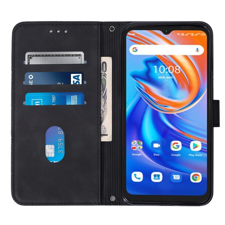 For UMIDIGI A13 / A13 Pro / A13S Crossbody 3D Embossed Flip Leather Phone Case(Black)