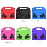 For Amazon Kindle Fire 7 2022 Children EVA Shockproof Tablet Case with Thumb Bracket(Green)