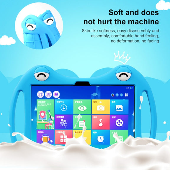For TCL Tab 10/10s 2020 Silicone Shockproof Protective Tablet Case(Blue)