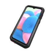 For Galaxy A30s LOVE MEI Metal Shockproof Water-resistant Dustproof Protective Case(Black)