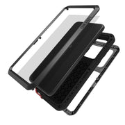 For Galaxy A30s LOVE MEI Metal Shockproof Water-resistant Dustproof Protective Case(Black)
