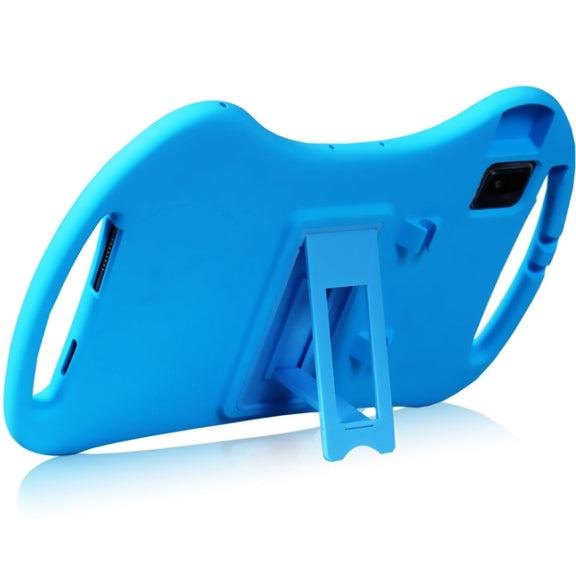 For TCL Tab 10s 5G Cartoon Silicone Shockproof Protective Tablet Case with Stand & Pen Slot(Blue)