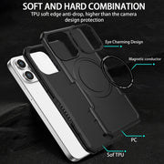 For Samsung Galaxy S21 FE 5G MagSafe Shockproof Armor Phone Case(Black)