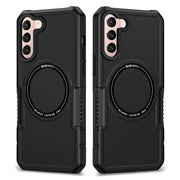 For Samsung Galaxy S22+ 5G MagSafe Shockproof Armor Phone Case(Black)