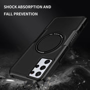 For Samsung Galaxy S23+ 5G MagSafe Shockproof Armor Phone Case(Black)