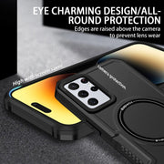For Samsung Galaxy S23+ 5G MagSafe Shockproof Armor Phone Case(Black)