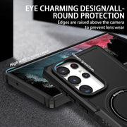 For Samsung Galaxy S23 Ultra 5G MagSafe Shockproof Armor Phone Case(Black)