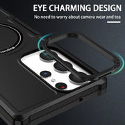 For Samsung Galaxy S23 Ultra 5G MagSafe Shockproof Armor Phone Case(Black)