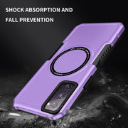 For Samsung Galaxy S20 FE MagSafe Shockproof Armor Phone Case(Purple)