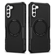 For Samsung Galaxy S22 5G MagSafe Shockproof Armor Phone Case(Black) - Galaxy S22 5G Cases by PMC TechLife | Online Shopping South Africa | PMC TechLife