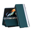 For Samsung Galaxy Z Fold4 Shockproof Full Coverage Leather Phone Case with Pen Slot(Green) - free shipping - PMC TechLife - Order now!