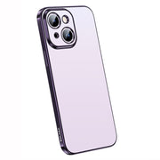 For iPhone 14 Plus SULADA Electroplating Frosted All-inclusive TPU Phone Case(Purple)