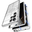For Samsung Galaxy S22 Ultra 5G Lens Protector MagSafe Double Sided Magnetic Phone Case(Silver) - Galaxy S22 Ultra 5G Cases by PMC TechLife | Online Shopping South Africa | PMC TechLife