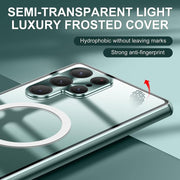For Samsung Galaxy S22 Ultra 5G Lens Protector MagSafe Double Sided Magnetic Phone Case(Green)