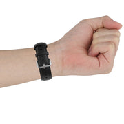 For Fitbit Versa 3 / Sense Genuine Leather Watch Band(Grey)