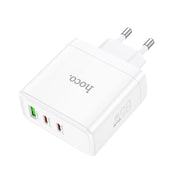 hoco N30 Glory PD 65W USB+ Dual USB-C/Type-C Interface Fast Charge Charger, EU Plug(White)