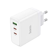 hoco N30 Glory PD 65W USB+ Dual USB-C/Type-C Interface Fast Charge Charger, EU Plug(White)