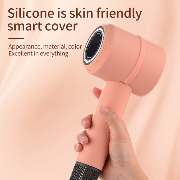 Hair Drier Shockproof Silicone Protective Case for Dyson(Coral Orange)