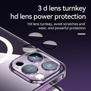 For iPhone 14 Plus SULADA Jingpin Series All-inclusive Lens Electroplated TPU Phone Case(Transparent)
