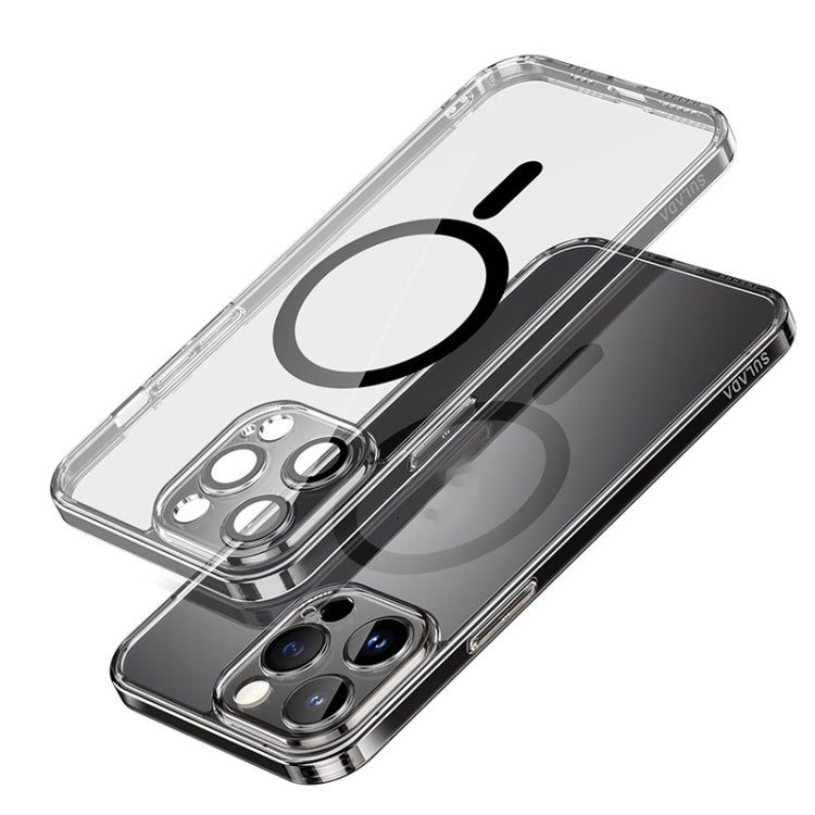 For iPhone 14 Pro SULADA Jingpin Series All-inclusive Lens Electroplated TPU Phone Case(Black)