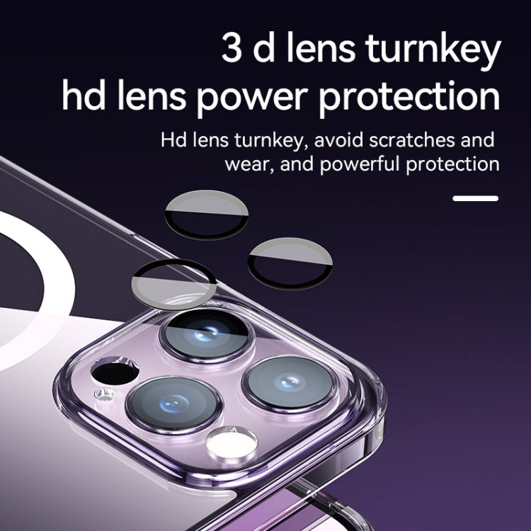 For iPhone 14 Pro Max SULADA Jingpin Series All-inclusive Lens Electroplated TPU Phone Case(Blue)