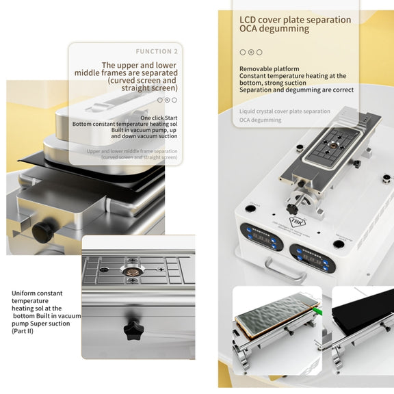 TBK 258S Intelligent Multi-function UV Cured Disassembly Machine, Plug:US Plug