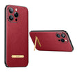 For iPhone 14 Pro Max SULADA Famous Artisan Series Litchi Leather PC + TPU Phone Case(Red) - iPhone 14 Pro Max Cases by SULADA | Online Shopping South Africa | PMC TechLife | Buy Now Pay Later Mobicred