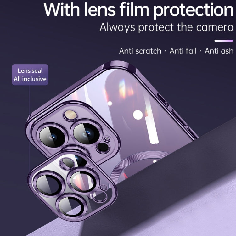 For iPhone 13 Pro SULADA Plating TPU Shockproof Phone Soft Case(Purple)