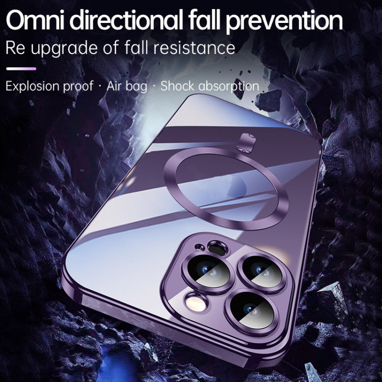 For iPhone 13 Pro SULADA Plating TPU Shockproof Phone Soft Case(Purple)
