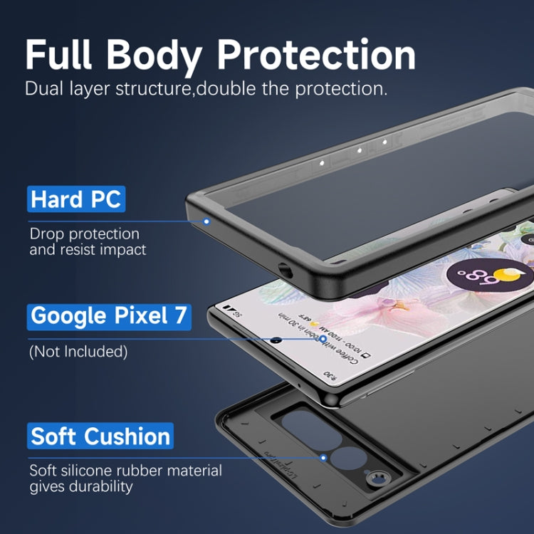 For Google Pixel 7 RedPepper PC + TPU Water-resistant Phone Case