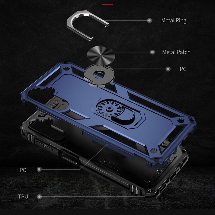 For Samsung Galaxy A14 5G Shockproof TPU + PC Phone Case(Blue)