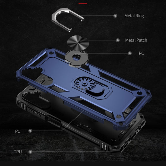 For Samsung Galaxy A14 5G Shockproof TPU + PC Phone Case(Blue)