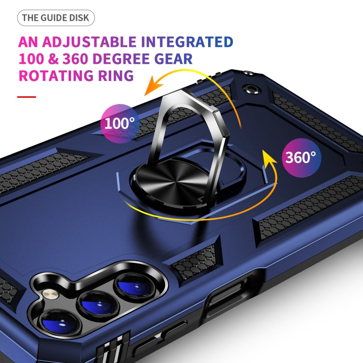 For Samsung Galaxy A14 5G Shockproof TPU + PC Phone Case(Blue)