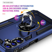 For Samsung Galaxy A14 5G Shockproof TPU + PC Phone Case(Blue)