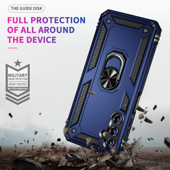 For Samsung Galaxy A14 5G Shockproof TPU + PC Phone Case(Blue)