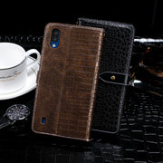 For ZTE Blade A5 2020 idewei Crocodile Texture Horizontal Flip Leather Case with Holder & Card Slots & Wallet(Dark Blue)