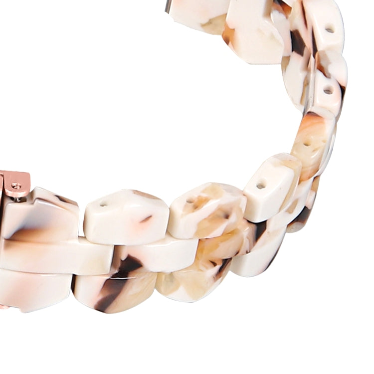 For Fitbit Versa 3 / Sense Universal Rhombus Resin Watch Band(Nougat)