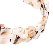 For Fitbit Versa 3 / Sense Universal Rhombus Resin Watch Band(Nougat)