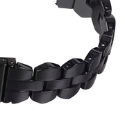For Fitbit Versa 4 / Sense 2 Universal Rhombus Resin Watch Band(Black)
