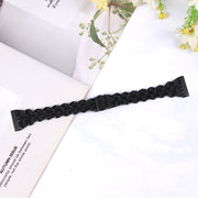 For Fitbit Versa 4 / Sense 2 Universal Rhombus Resin Watch Band(Black)