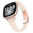 For Fitbit Versa 4 / Sense 2 Universal Rhombus Resin Watch Band(Mermaid Pink) - free shipping - PMC TechLife - Order now!